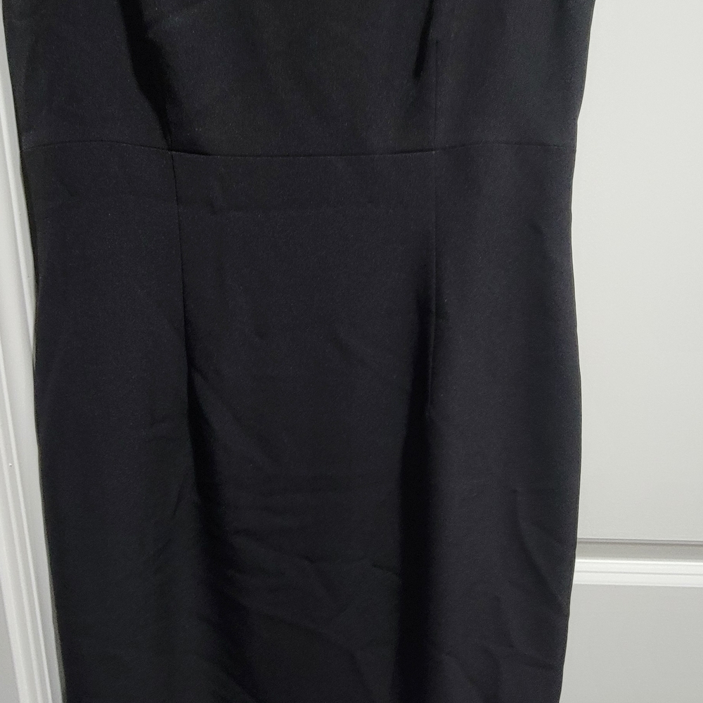 Kasper Elegant Black Midi Dress